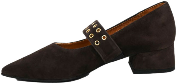 Czółenka Stylowe Emis Z8510/F956o Brąz  Skóra Naturalna 