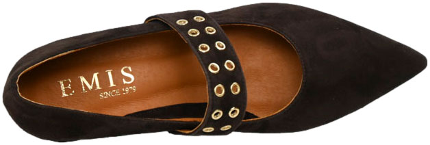 Czółenka Stylowe Emis Z8510/F956o Brąz  Skóra Naturalna 