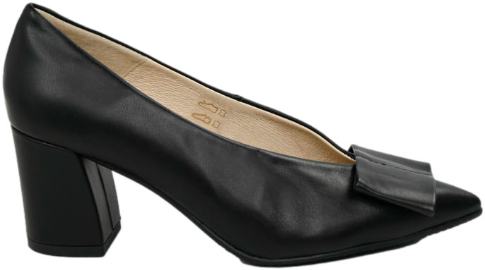 Czółenka Wygodne Emis SK8492/F068 Czarny Skóra Naturalna 