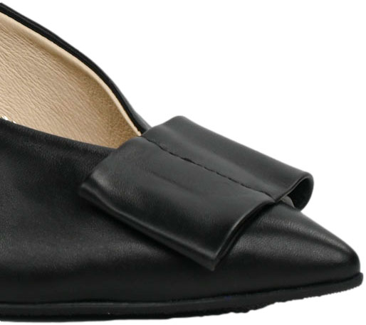 Czółenka Wygodne Emis SK8492/F068 Czarny Skóra Naturalna 