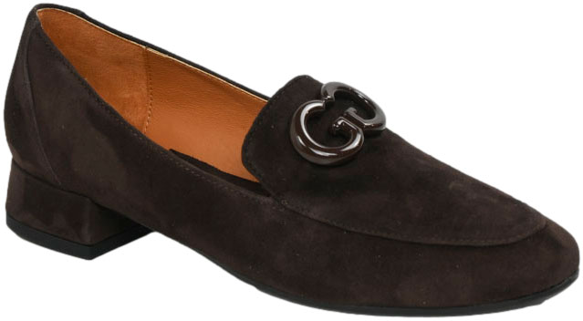 Mokasyny Stylowe Emis Z8484/F009 Brąz  Skóra Naturalna 