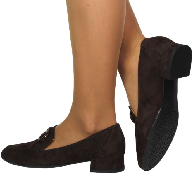 Mokasyny Stylowe Emis Z8484/F009 Brąz  Skóra Naturalna 