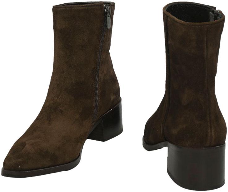 Botki Eleganckie Venezia V425-00653-02TDM Brąz Skóra naturalna