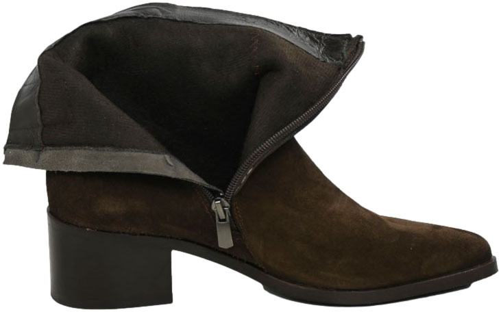 Botki Eleganckie Venezia V425-00653-02TDM Brąz Skóra naturalna