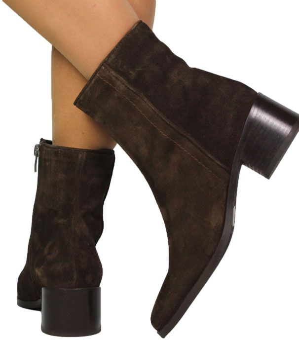 Botki Eleganckie Venezia V425-00653-02TDM Brąz Skóra naturalna