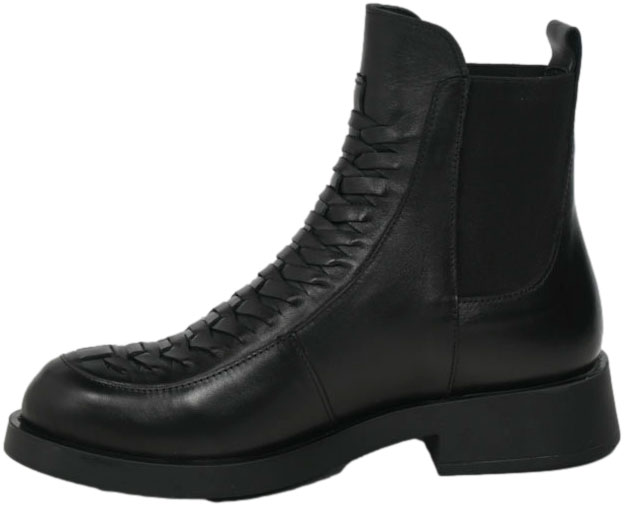 Botki Stylowe Venezia V474-01543-01 Czarne Skóra naturalna