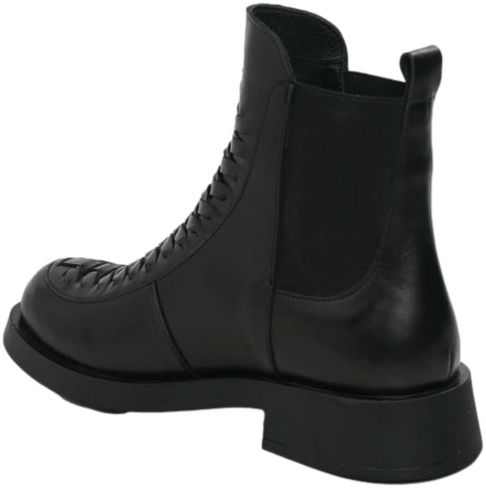 Botki Stylowe Venezia V474-01543-01 Czarne Skóra naturalna