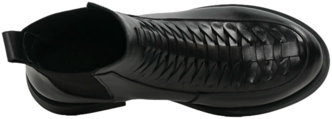 Botki Stylowe Venezia V474-01543-01 Czarne Skóra naturalna