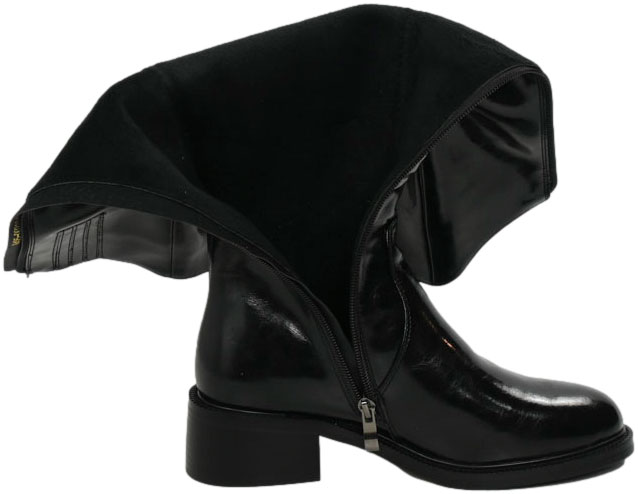 Kozaki Stylowe Venezia V405-00211-01 Czarne Skóra naturalna