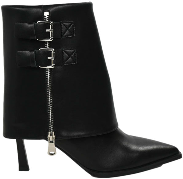 Botki Eleganckie Venezia V408-00273-01 Czarne Skóra naturalna