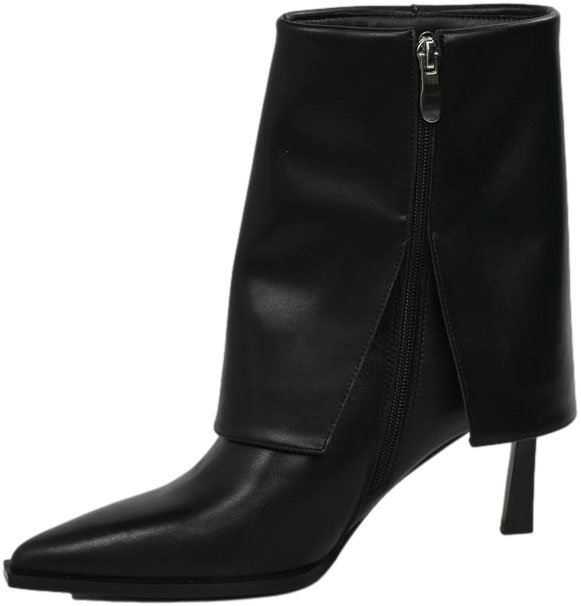 Botki Eleganckie Venezia V408-00273-01 Czarne Skóra naturalna