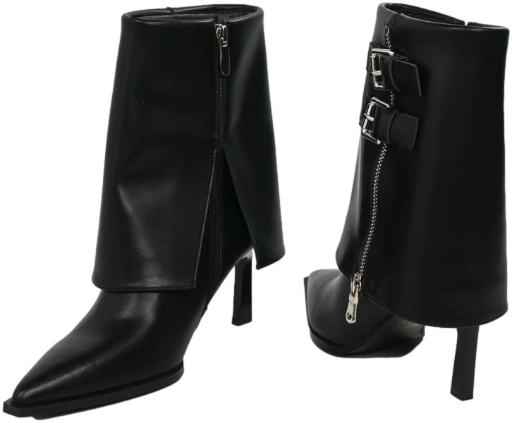 Botki Eleganckie Venezia V408-00273-01 Czarne Skóra naturalna