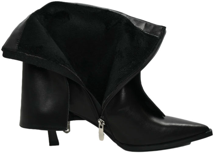 Botki Eleganckie Venezia V408-00273-01 Czarne Skóra naturalna