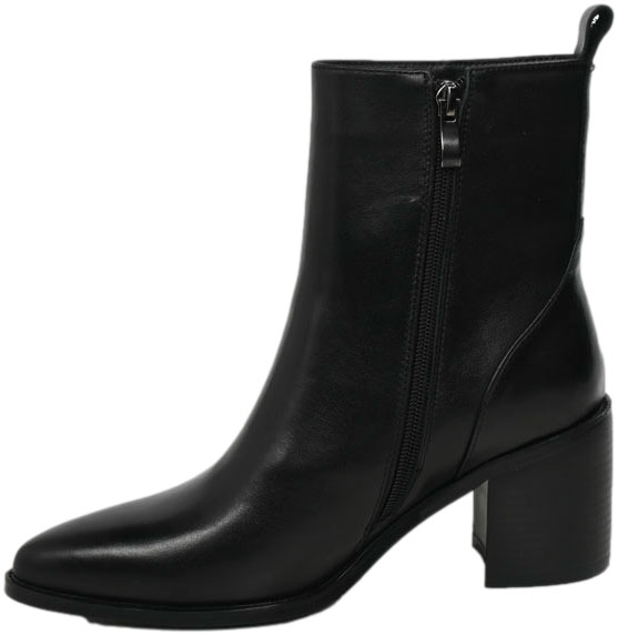 Botki Wygodne Venezia V439-00778-01 Czarne Skóra naturalna