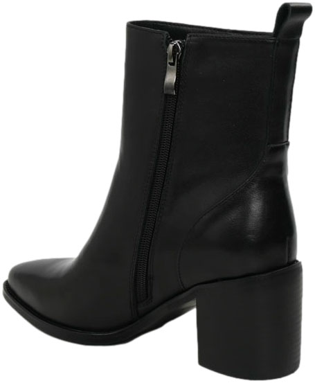 Botki Wygodne Venezia V439-00778-01 Czarne Skóra naturalna