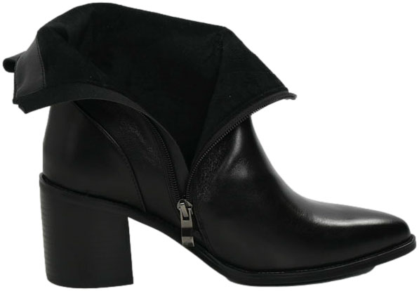 Botki Wygodne Venezia V439-00778-01 Czarne Skóra naturalna