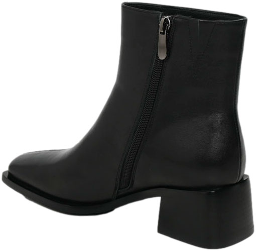 Botki Wygodne Venezia V439-00781-01 Czarne Skóra naturalna