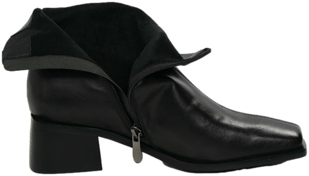 Botki Wygodne Venezia V439-00781-01 Czarne Skóra naturalna