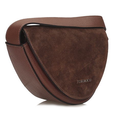 Torebka Toscanio G87 Brąz D21 Skóra Naturalna