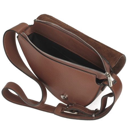 Torebka Toscanio G87 Brąz D21 Skóra Naturalna