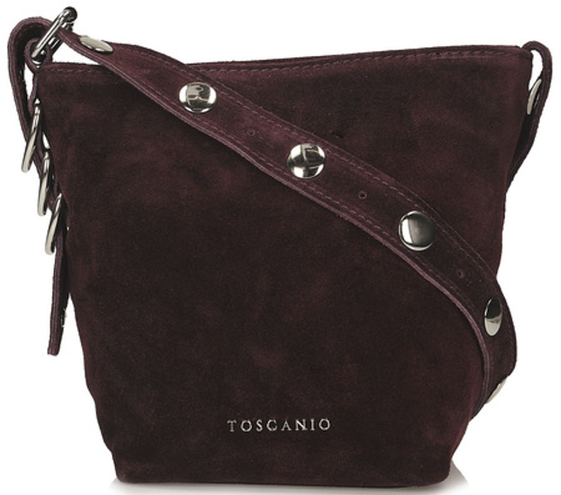 Torebka Toscanio G99 Bordo D54 Skóra Naturalna 