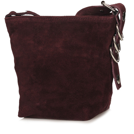 Torebka Toscanio G99 Bordo D54 Skóra Naturalna 