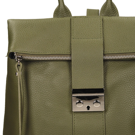 Torebka Toscanio G111 Zieleń D74 Skóra Naturalna 