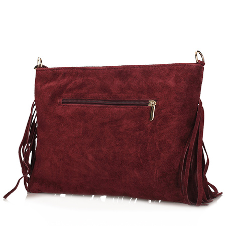 Torebka Toscanio G131 Bordo  Skóra Naturalna