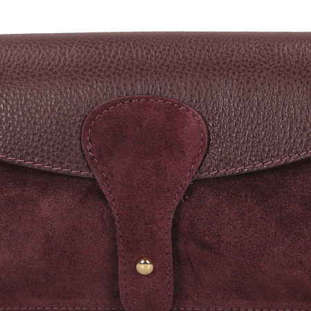 Torebka Toscanio G157 Bordo D54 Skóra Naturalna 