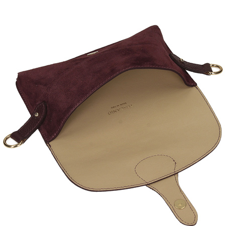 Torebka Toscanio G157 Bordo D54 Skóra Naturalna 