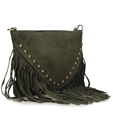 Torebka Toscanio G131 Zieleń  Skóra Naturalna