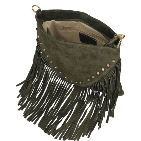 Torebka Toscanio G131 Zieleń  Skóra Naturalna