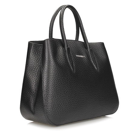 Torebka Toscanio F57 Czarny Skóra Naturalna 