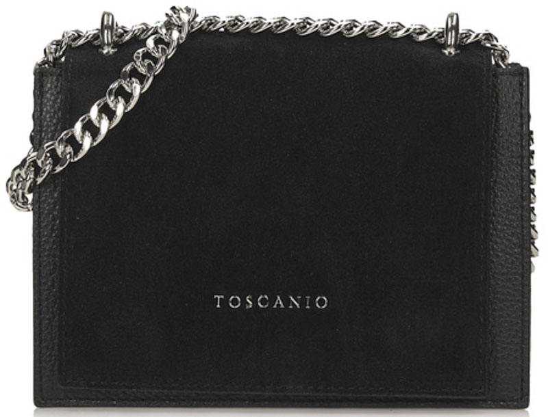 Torebka Toscanio G147 Czarny  Skóra Naturalna