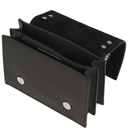 Torebka Toscanio G147 Czarny  Skóra Naturalna