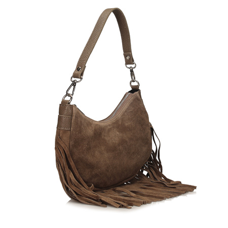 Torebka Toscanio G103 C. Beż D40 Skóra Naturalna