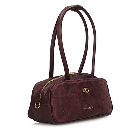 Torebka Toscanio G153 Bordo D54 Skóra Naturalna 