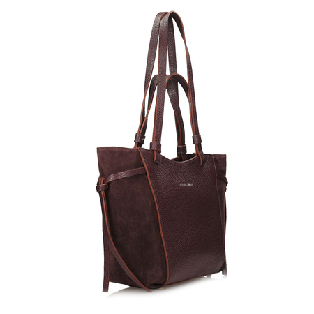 Torebka Toscanio G144 Bordo D54  Skóra Naturalna