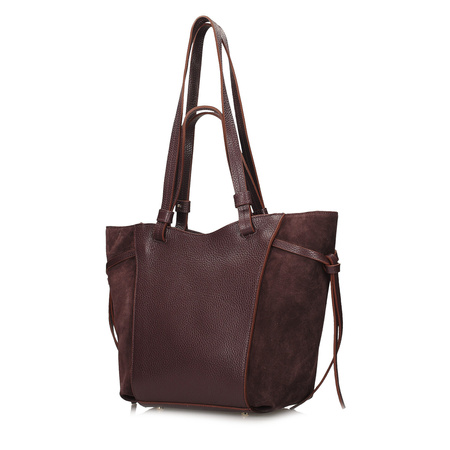 Torebka Toscanio G144 Bordo D54  Skóra Naturalna