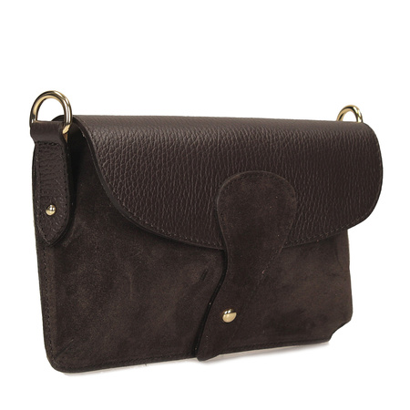 Torebka Toscanio G157 C.Brąz Skóra Naturalna 