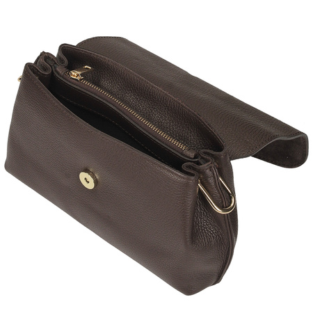 Torebka Toscanio G157 C.Brąz Skóra Naturalna 