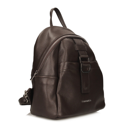Plecak Toscanio G54 C.Brąz D23 Skóra Naturalna