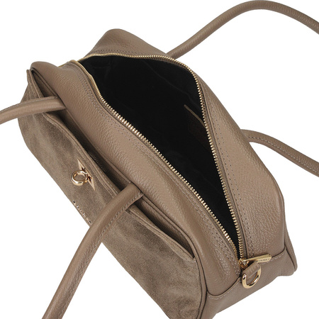 Torebka Toscanio G153 C.Beż D40 Skóra Naturalna 