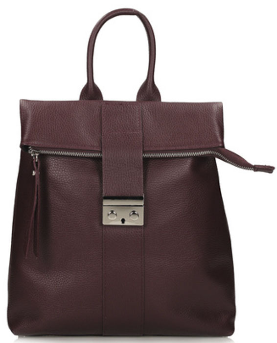 Torebka Toscanio G111 Bordo D54  Skóra Naturalna 