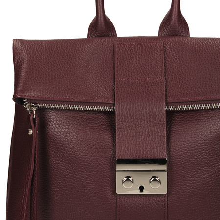Torebka Toscanio G111 Bordo D54  Skóra Naturalna 