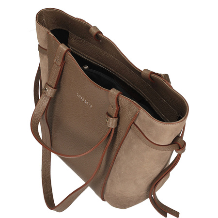 Torebka Toscanio G144 C.Beż D40 Skóra Naturalna