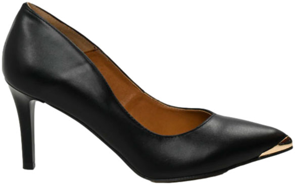 Szpilki Stylowe  Prestige 2241/SZP K-LIco Czarny Skóra Naturalna