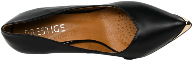 Szpilki Stylowe  Prestige 2241/SZP K-LIco Czarny Skóra Naturalna