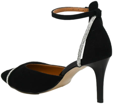 Czółenka Eleganckie Prestige 2243/SZP K-Zamsz  Skóra Naturalna TN