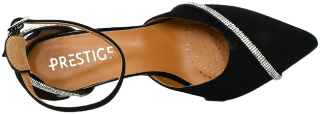 Czółenka Eleganckie Prestige 2243/SZP K-Zamsz  Skóra Naturalna TN
